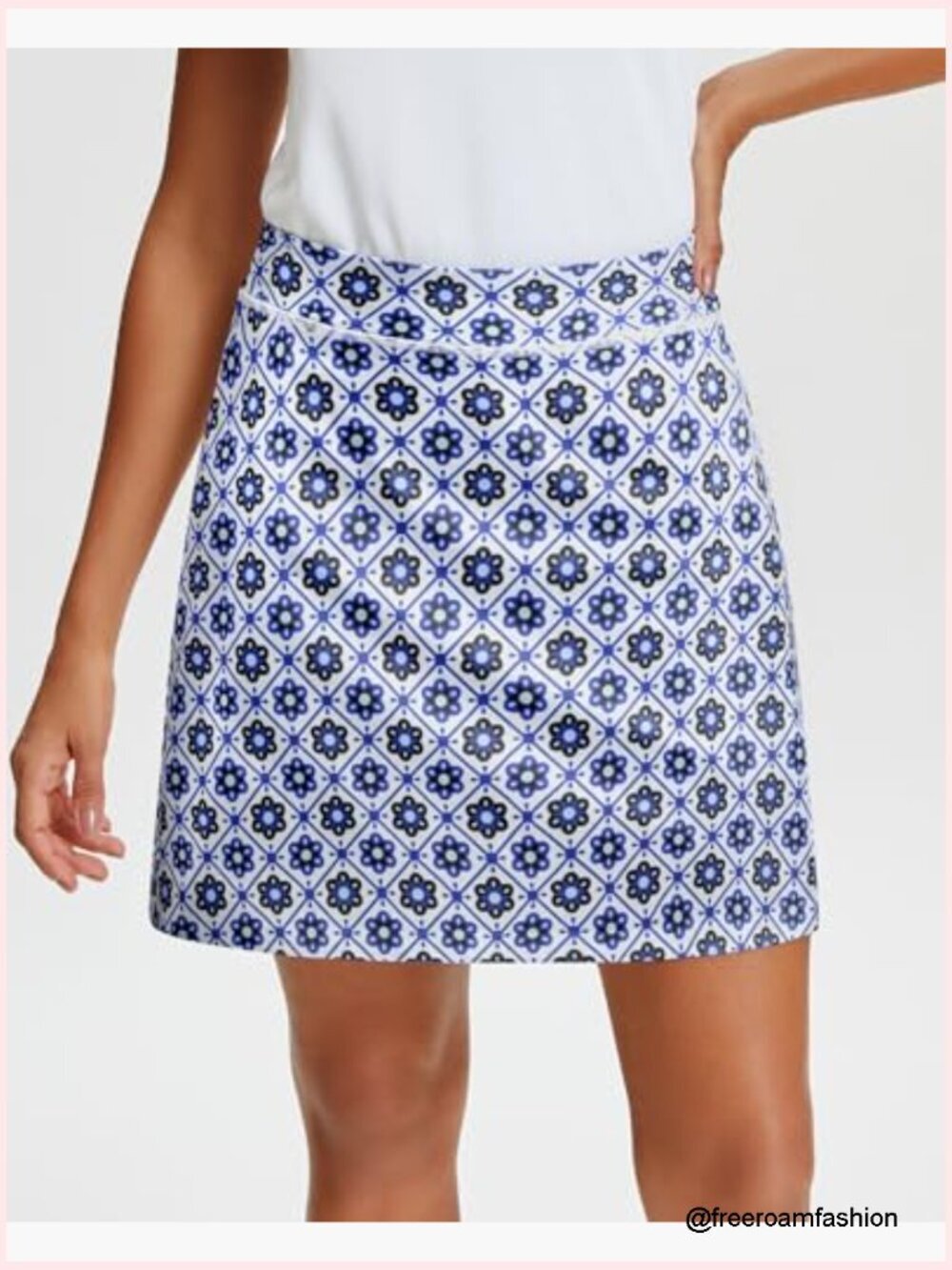 Women's Athletic Skort with Pockets 17" Inner Shorts Skirts - Picture 2 of 7